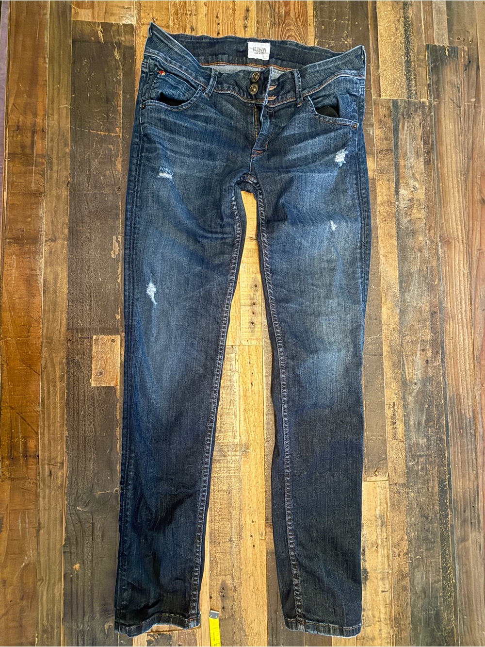 Hudson Collin Skinny Jeans Blue Waist 28